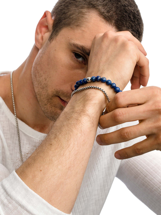 Lapis Beaded Bracelet