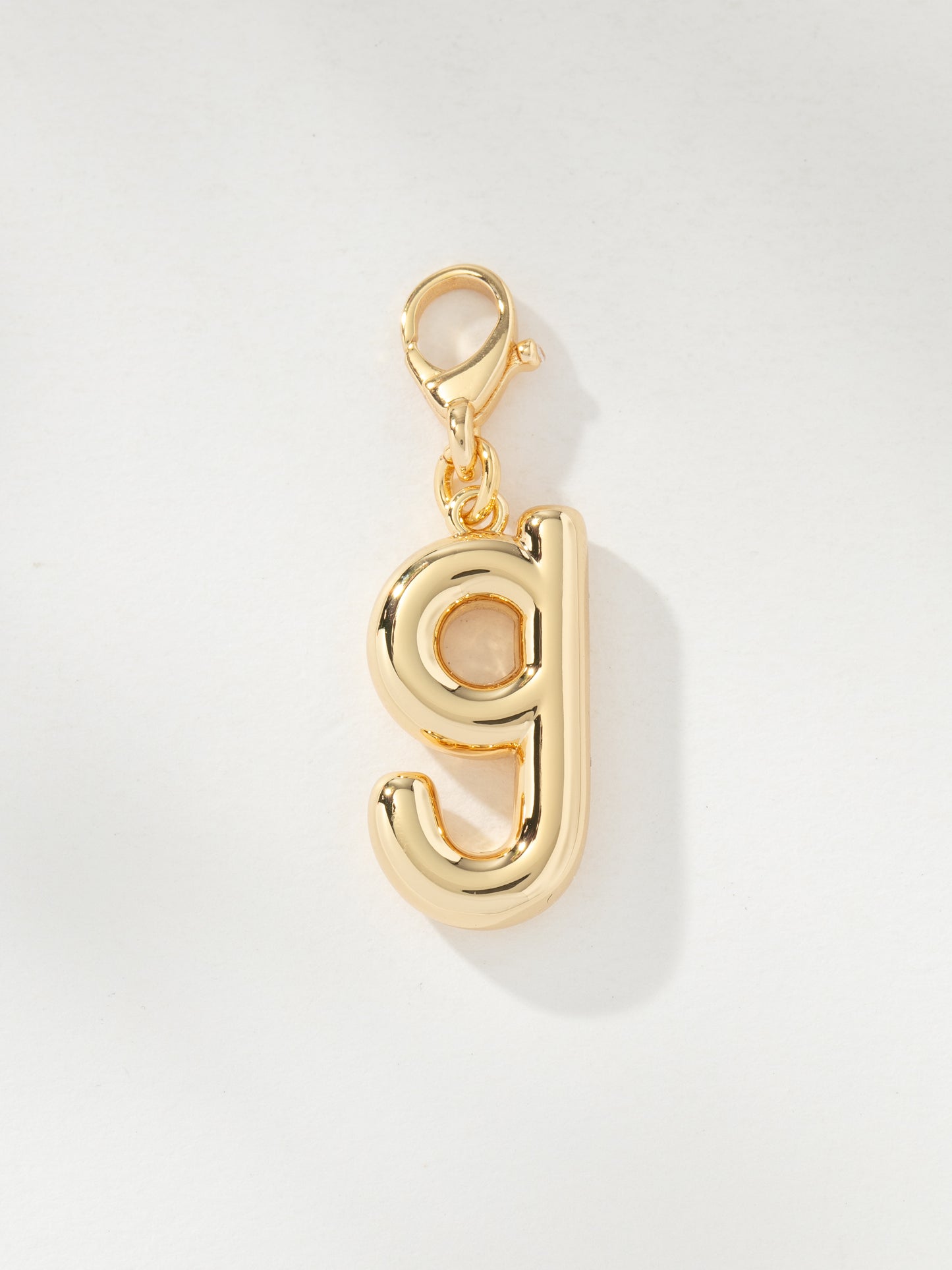 Bubble Letter Charm | Gold G | Product Image | Uncommon James