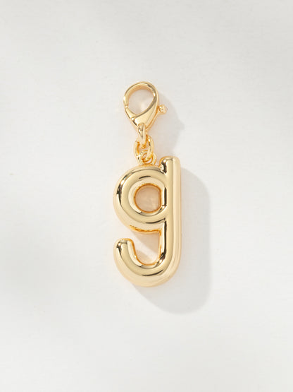 ["Bubble Letter Charm ", " Gold G ", " Product Image ", " Uncommon James"]