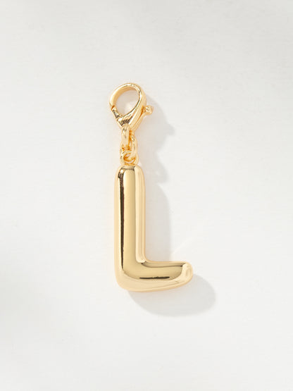 ["Bubble Letter Charm ", " Gold L ", " Product Image ", " Uncommon James"]