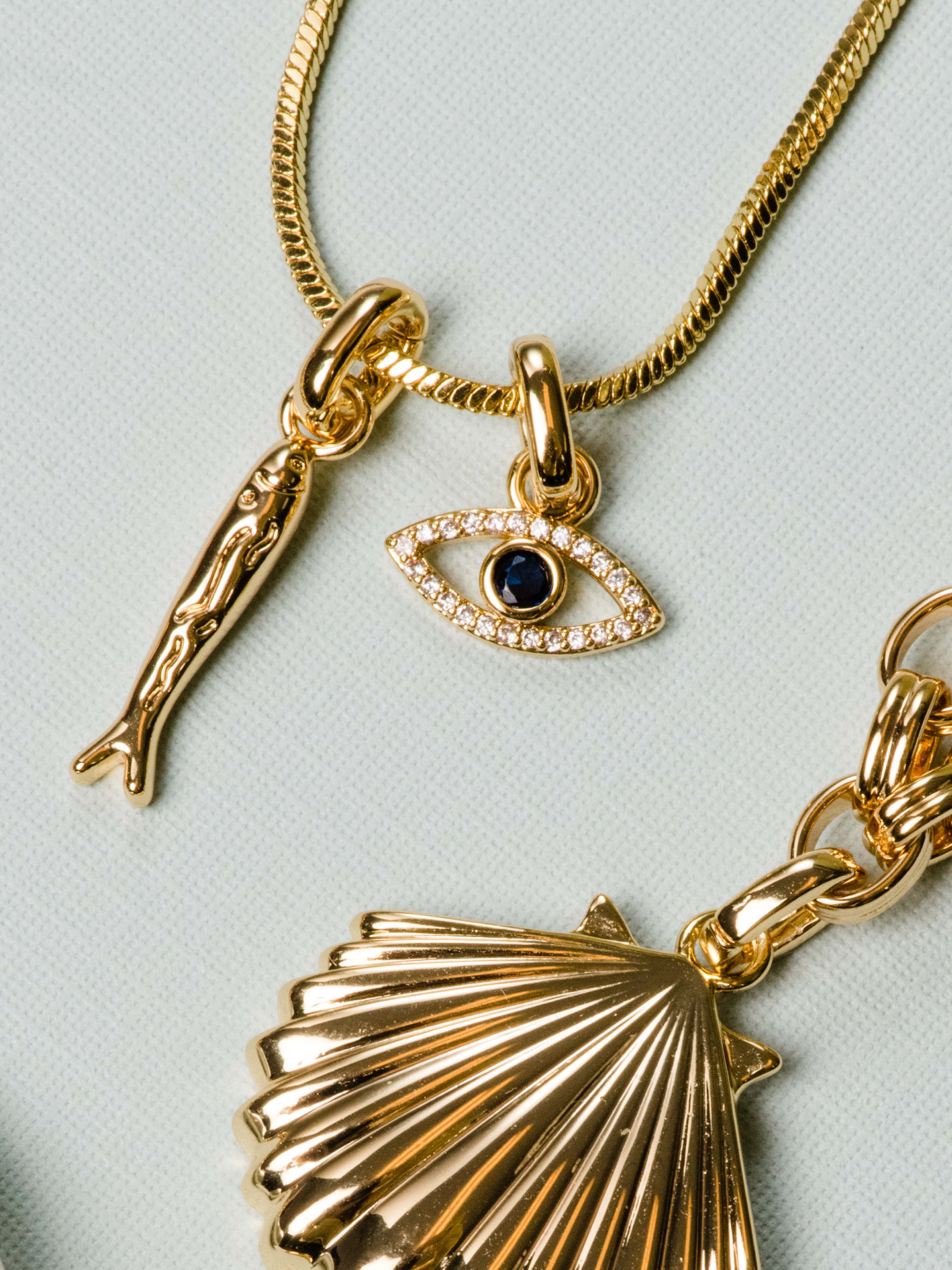 Gold Evil Eye Charm | Gold Charm Jewelry | Uncommon James