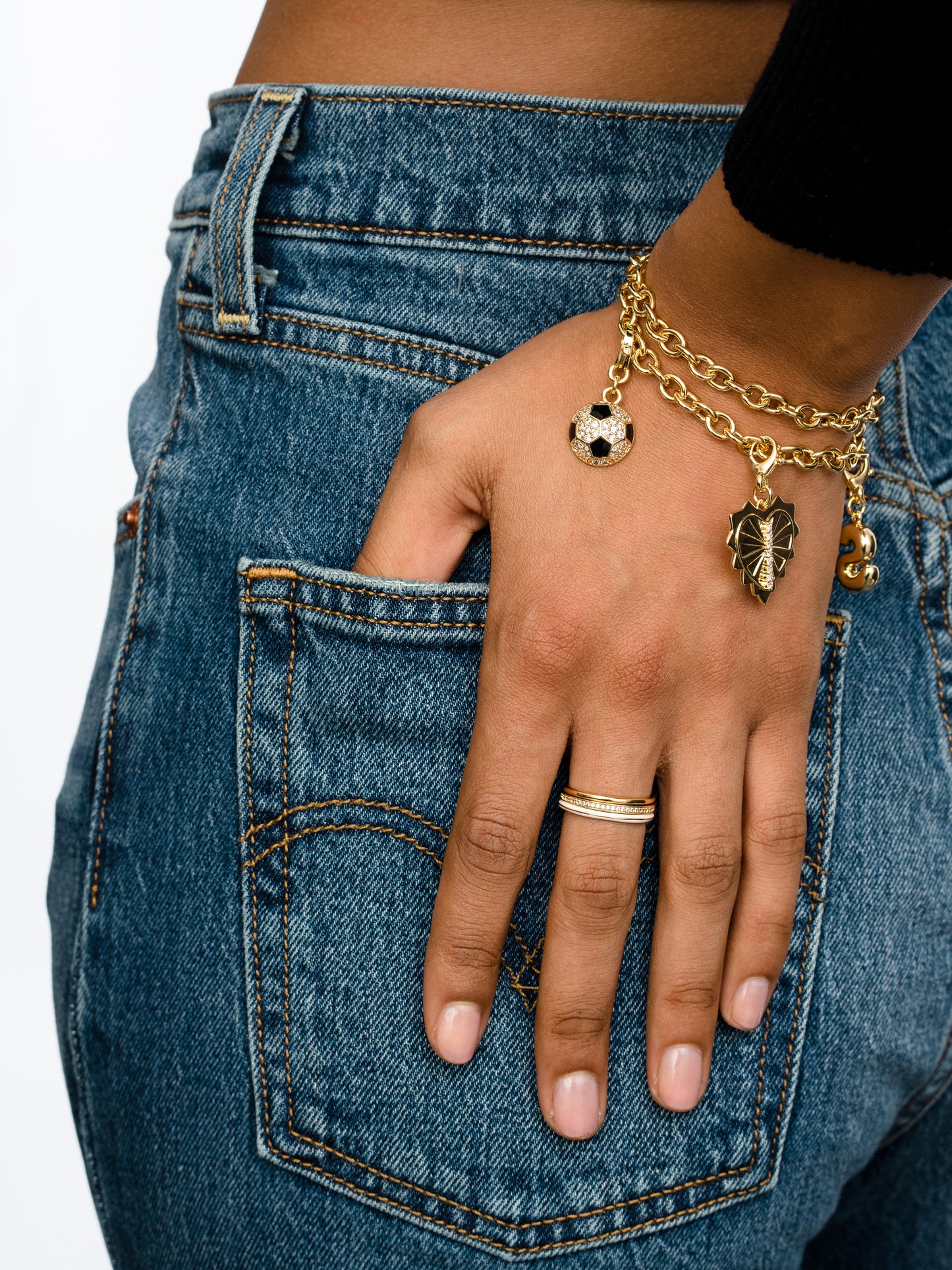 Soccer Ball Charm | Gold | Product Image | Uncommon James