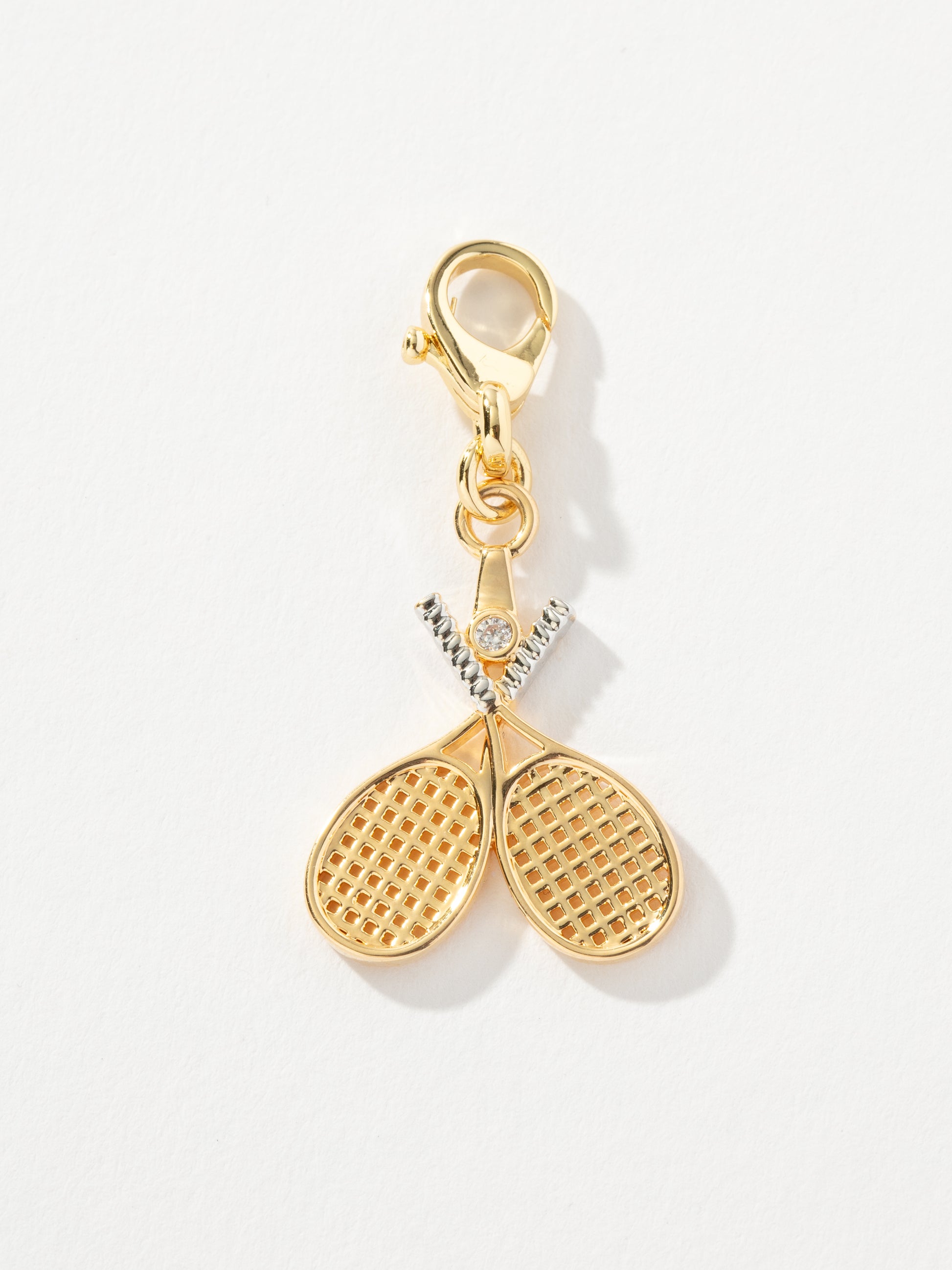 Tennis Doubles Charm | Gold | Product Image | Uncommon James