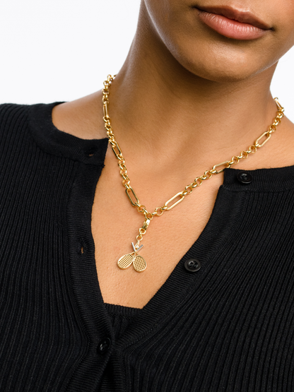 ["Tennis Doubles Charm ", " Gold ", " Product Image ", " Uncommon James"]