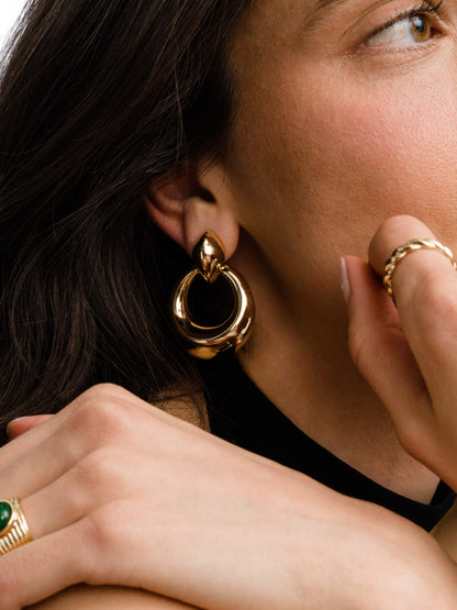 ["Gelato Doorknocker Earrings"]