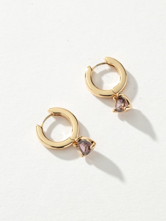 Haze Dangle Huggie Earrings