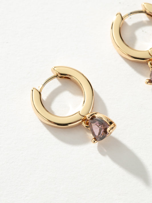 Haze Dangle Huggie Earrings