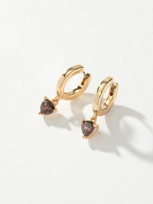 Haze Dangle Huggie Earrings
