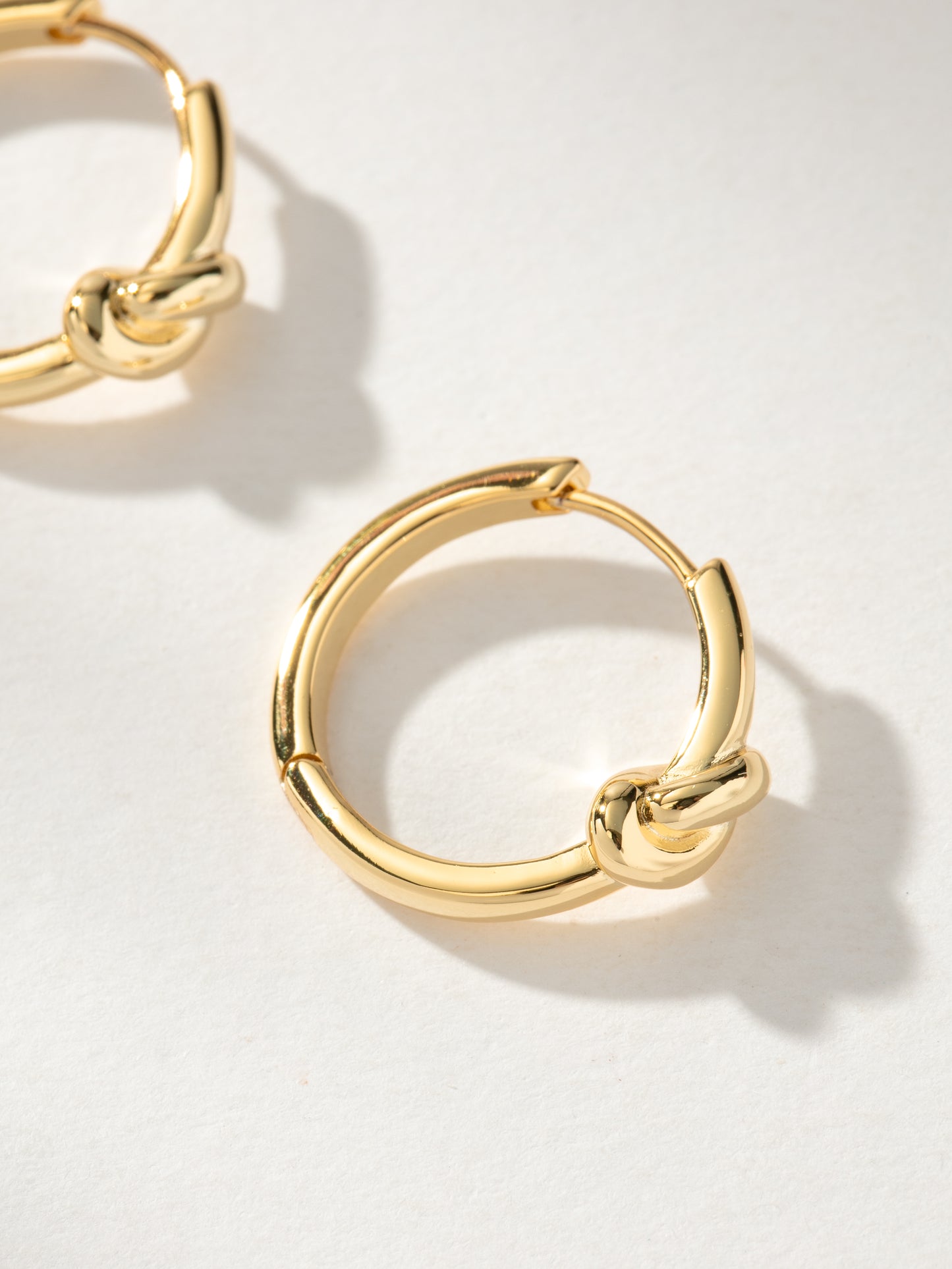 Forever Knot Hoop Earrings | Gold | Product Image | Uncommon James