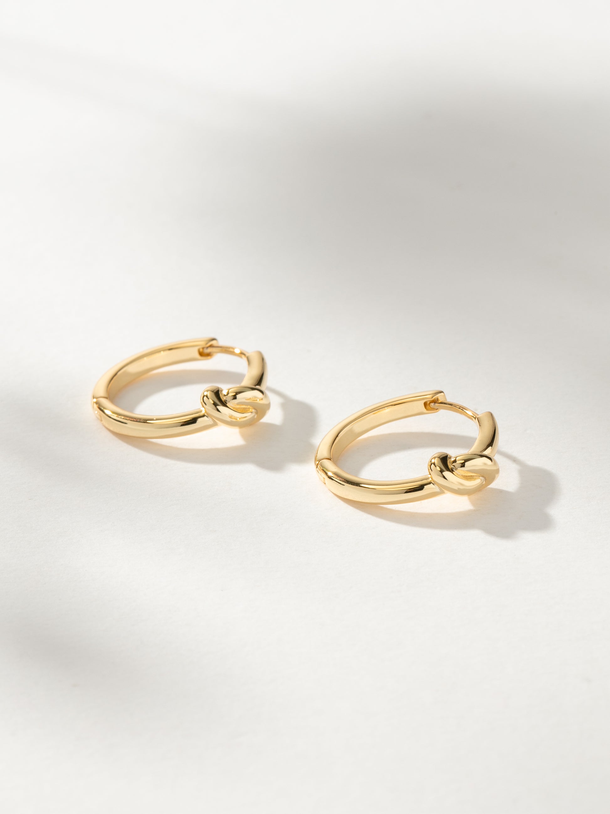 Forever Knot Hoop Earrings | Gold | Product Image | Uncommon James