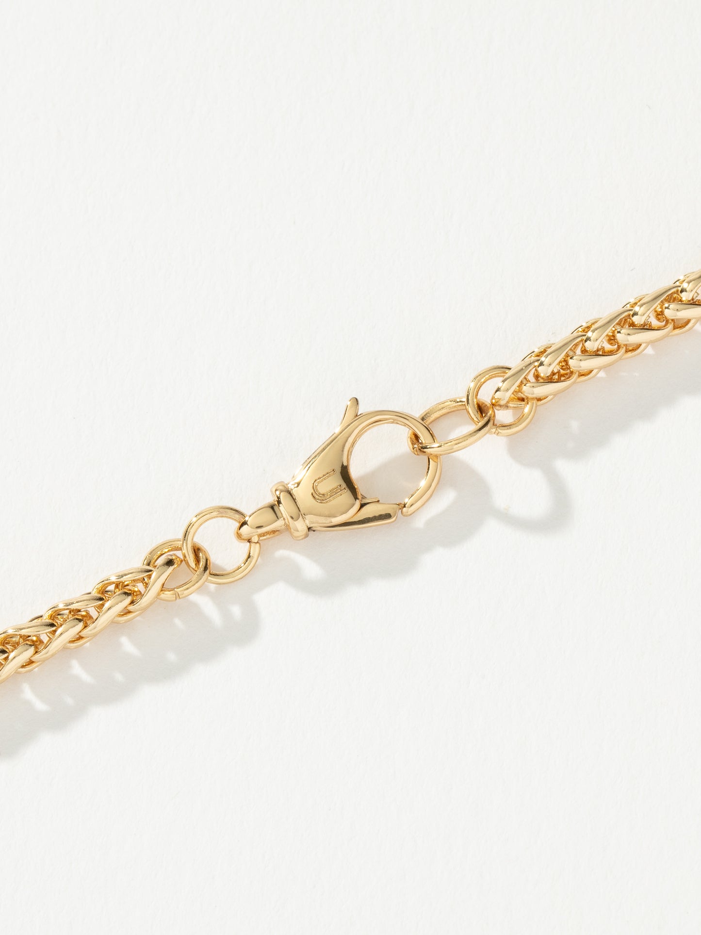 Men’s Wheat Chain Necklace 3.5mm | Gold | Product Detail Image 2 | Uncommon James