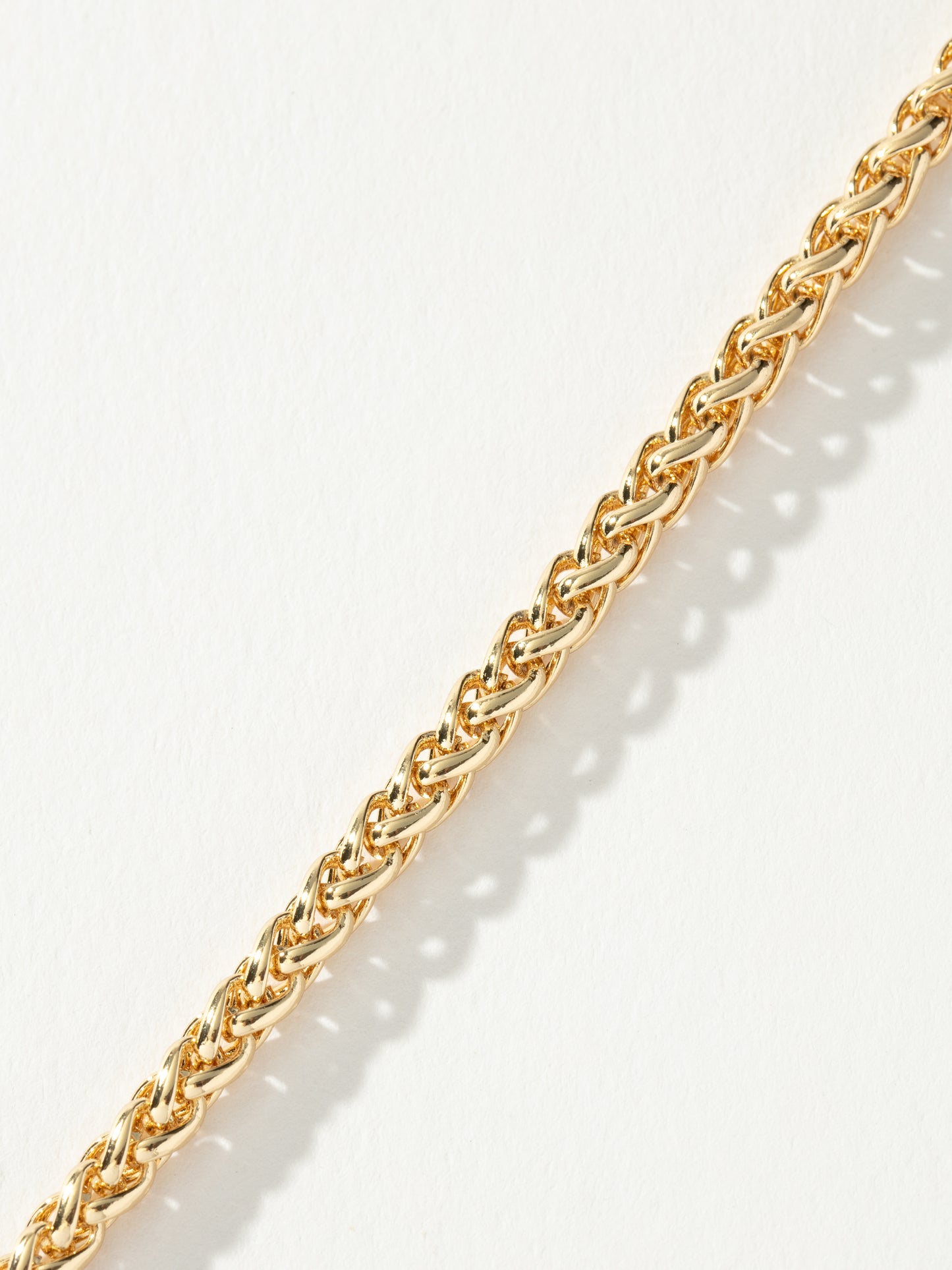 Men’s Wheat Chain Necklace 3.5mm | Gold | Product Detail Image 3 | Uncommon James