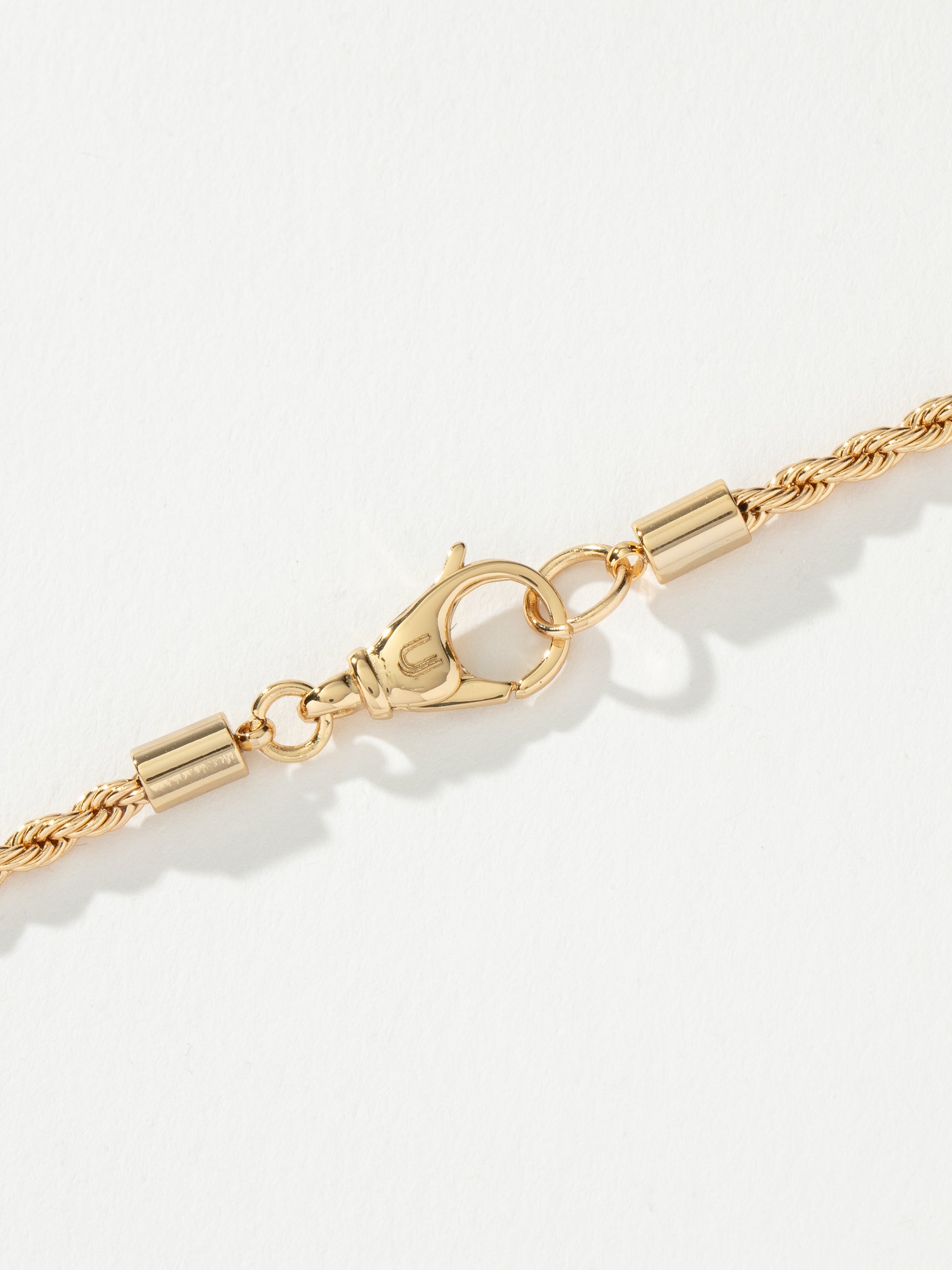 Men’s Rope Chain Necklace 3mm | Gold | Product Detail Image 3 | Uncommon James