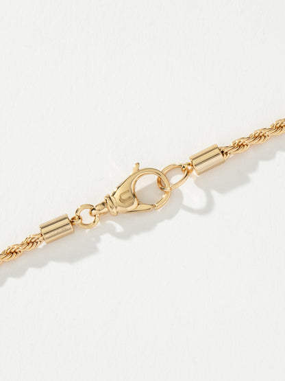 ["Men’s Rope Chain Necklace 3mm ", " Gold ", " Product Detail Image 3 ", " Uncommon James"]