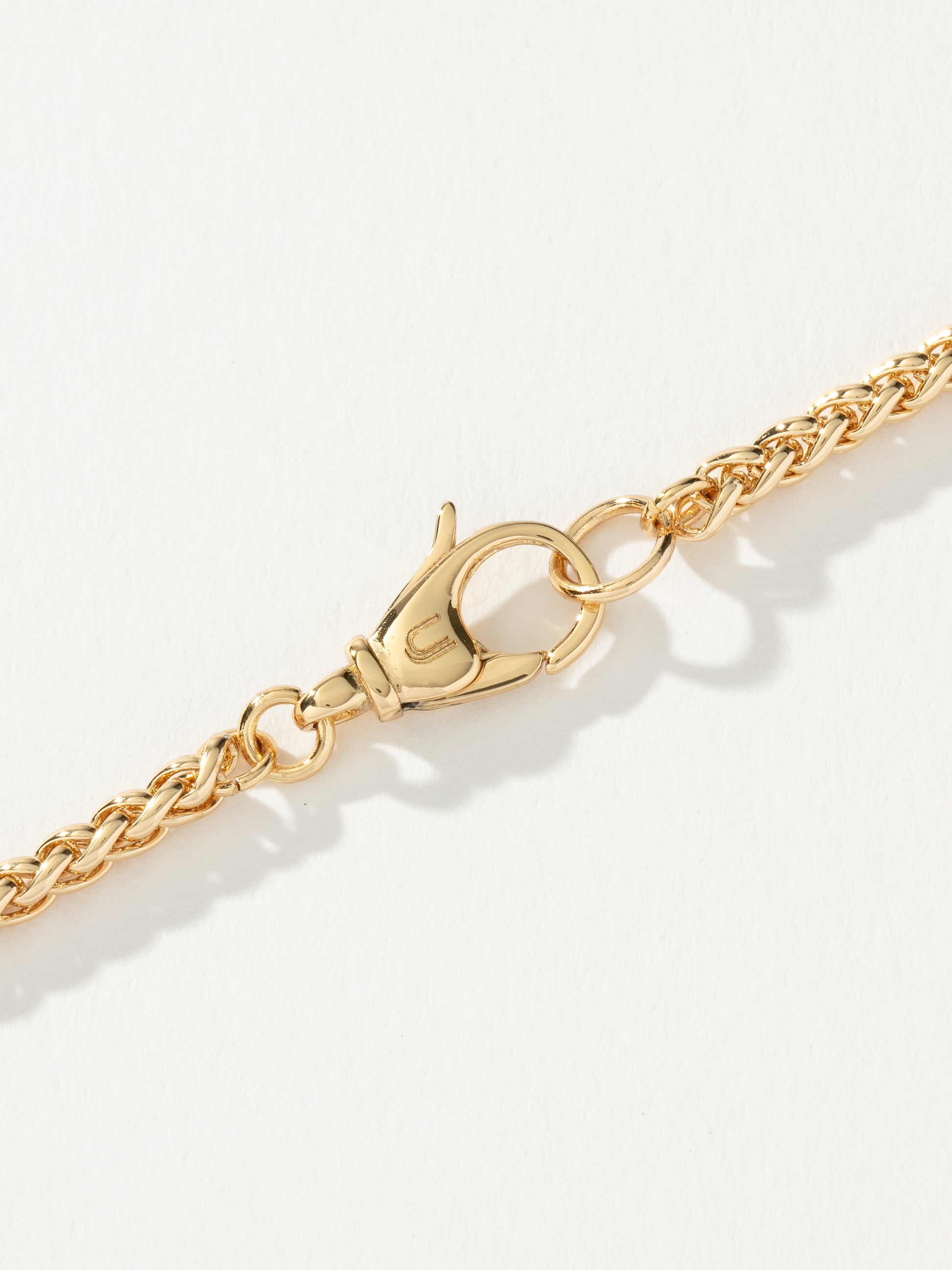 Men’s Wheat Chain Necklace 4mm | Gold | Product Detail Image 2 | Uncommon James