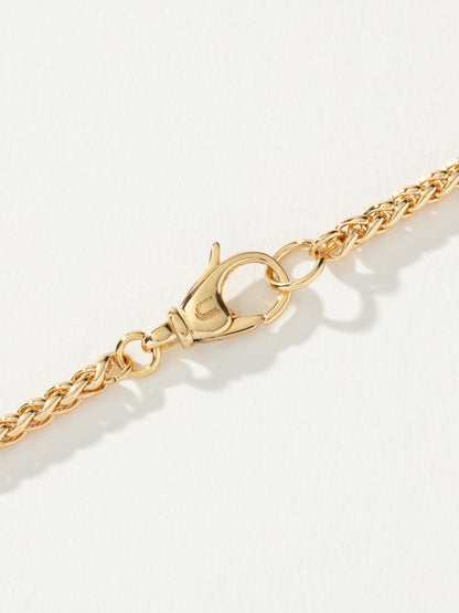 ["Men’s Wheat Chain Necklace 4mm ", " Gold ", " Product Detail Image 2 ", " Uncommon James"]
