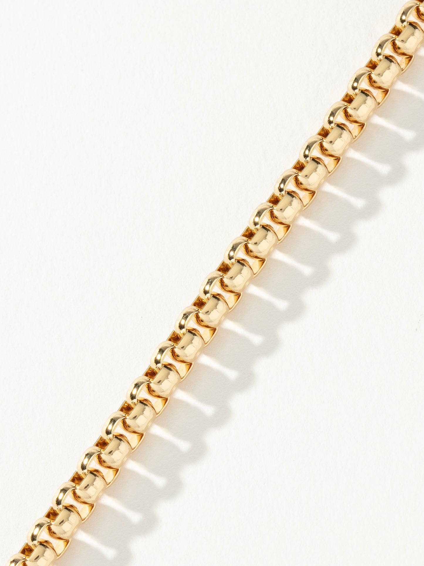 Men’s Round Box Chain Necklace 5mm | Gold | Product Detail Image 2 | Uncommon James