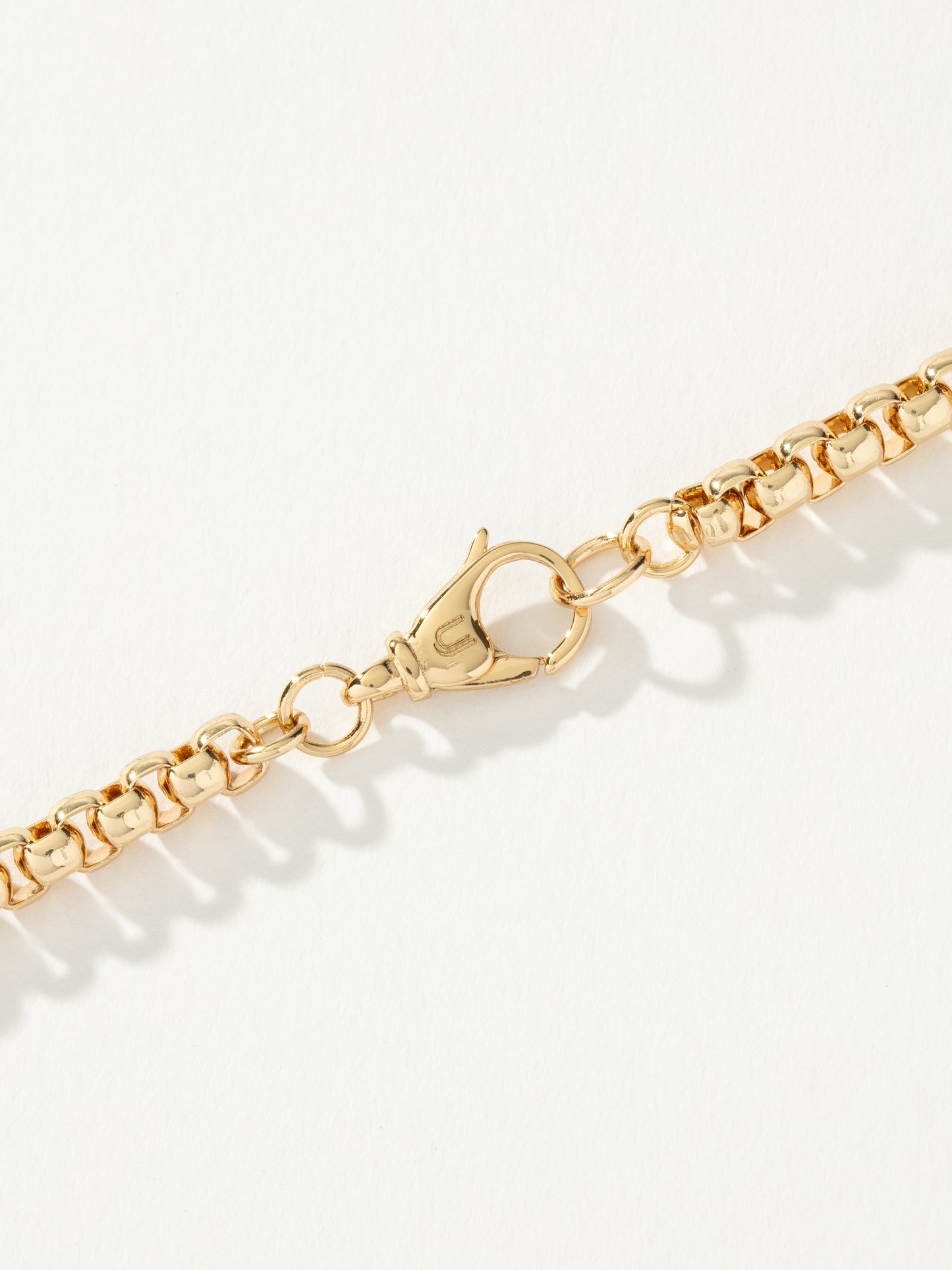 Men’s Round Box Chain Necklace 5mm | Gold | Product Detail Image 3 | Uncommon James