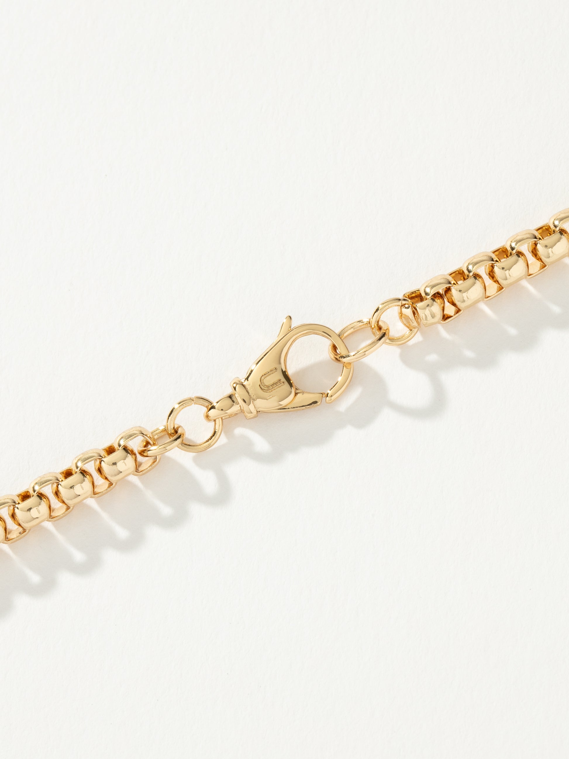 Men’s Round Box Chain Necklace 5mm | Gold | Product Detail Image 3 | Uncommon James