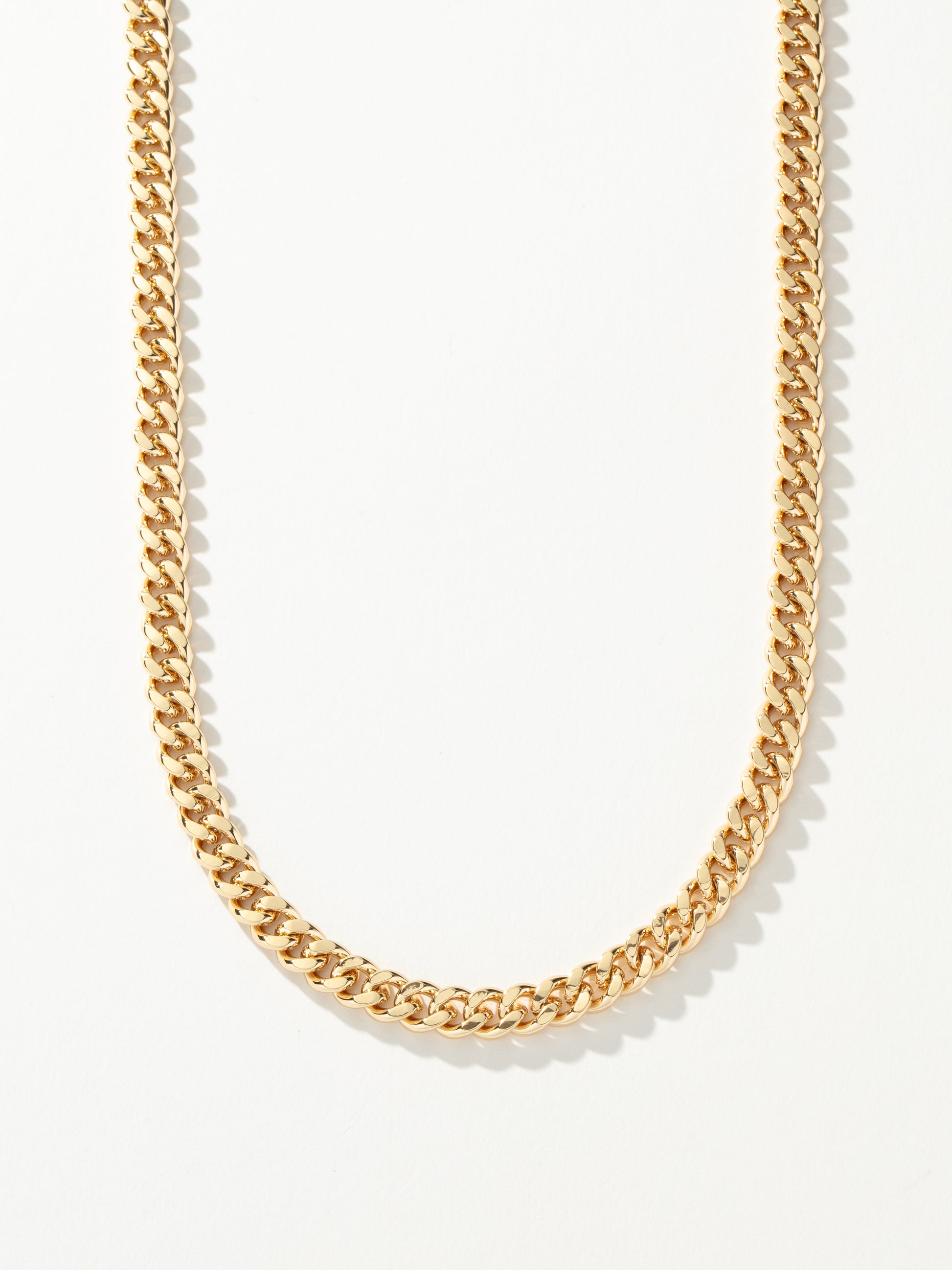 Men’s Cuban Chain Necklace 8mm | Gold | Product Detail Image | Uncommon James