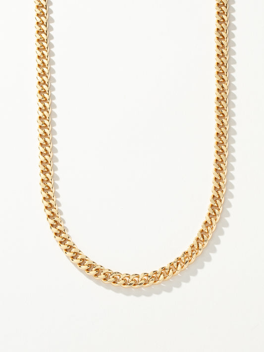 Men’s Cuban Chain Necklace 8mm | Gold | Product Detail Image | Uncommon James