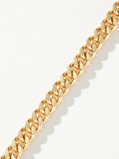 ["Men’s Cuban Chain Necklace 8mm ", " Gold ", " Product Detail Image 2 ", " Uncommon James"]