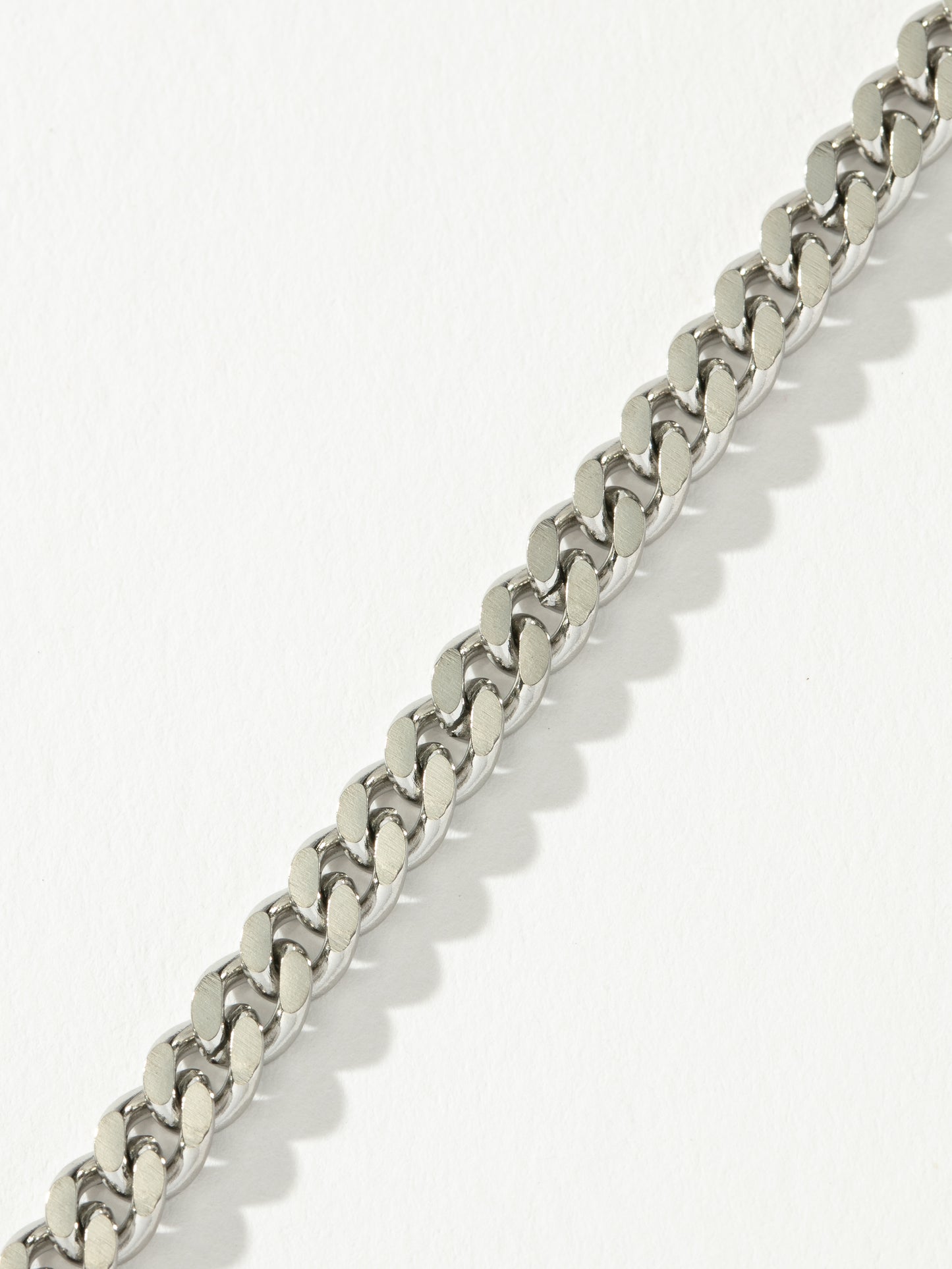 Men’s Cuban Chain Necklace 8mm | Silver | Product Detail Image 2 | Uncommon James