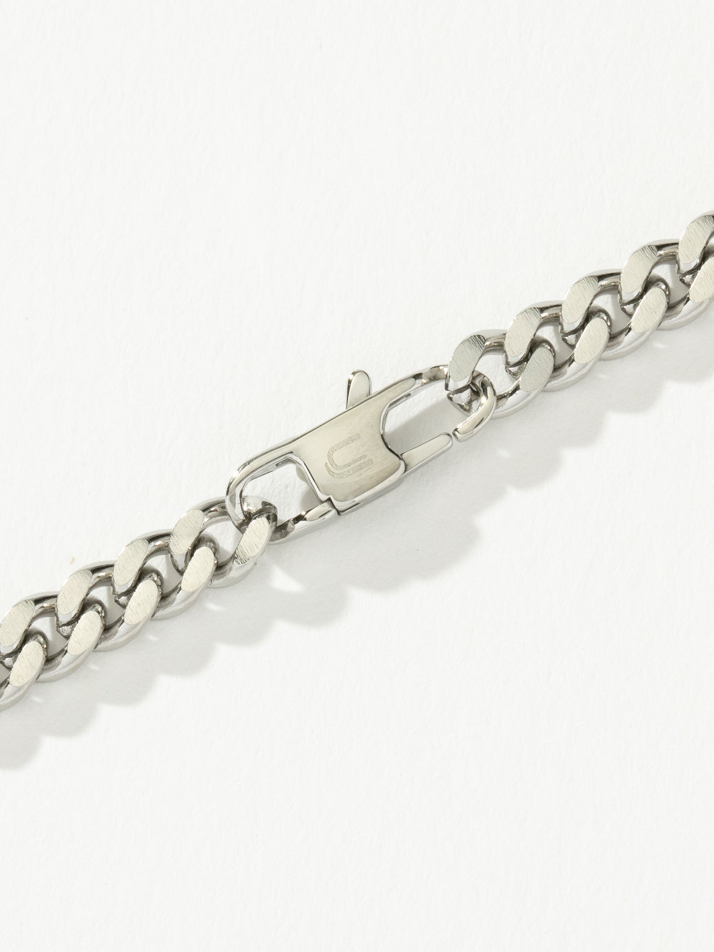 Men’s Cuban Chain Necklace 8mm | Silver | Product Detail Image 3 | Uncommon James