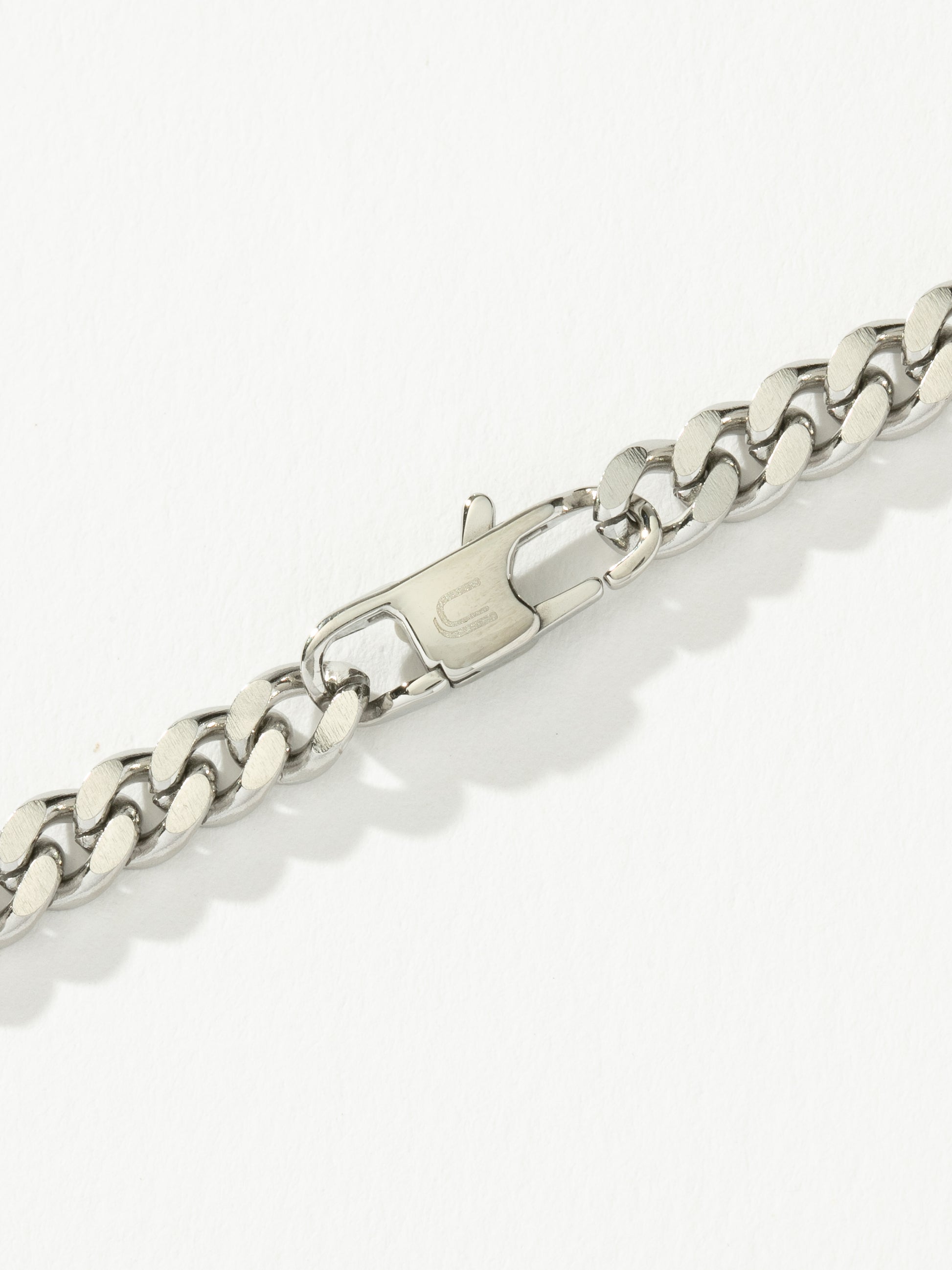 Men’s Cuban Chain Necklace 8mm | Silver | Product Detail Image 3 | Uncommon James