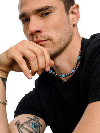 ["Bryce Harper Men's Pavé Beaded Necklace"]