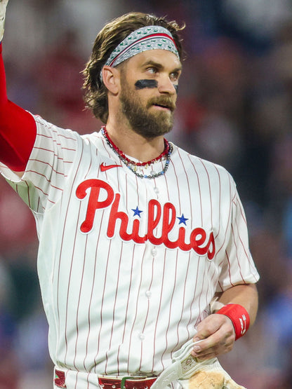 ["Bryce Harper Men's Pavé Beaded Necklace"]
