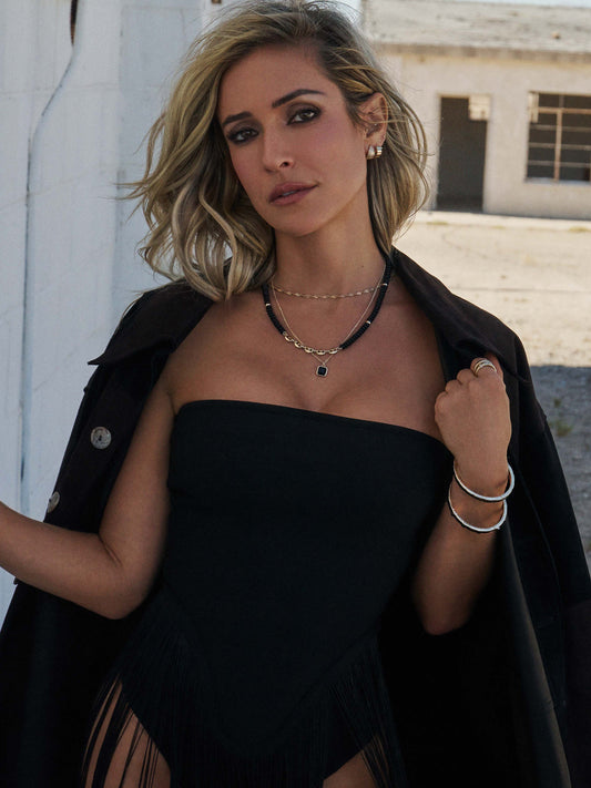 Chateau Layered Necklace | Black | Kristin Image | Uncommon James