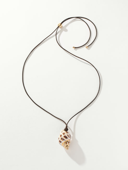 Conch Shell Cord Necklace