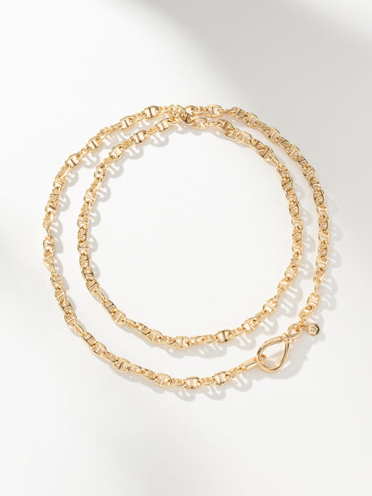 ["Daybreak Layered Chain Necklace ", " Gold ", " Product Image ", " Uncommon James"]