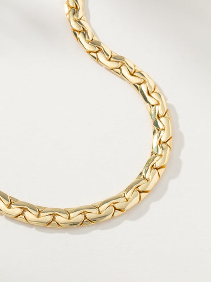 ["Eden Statement Chain Necklace ", " Gold ", " Product Image ", " Uncommon James"]