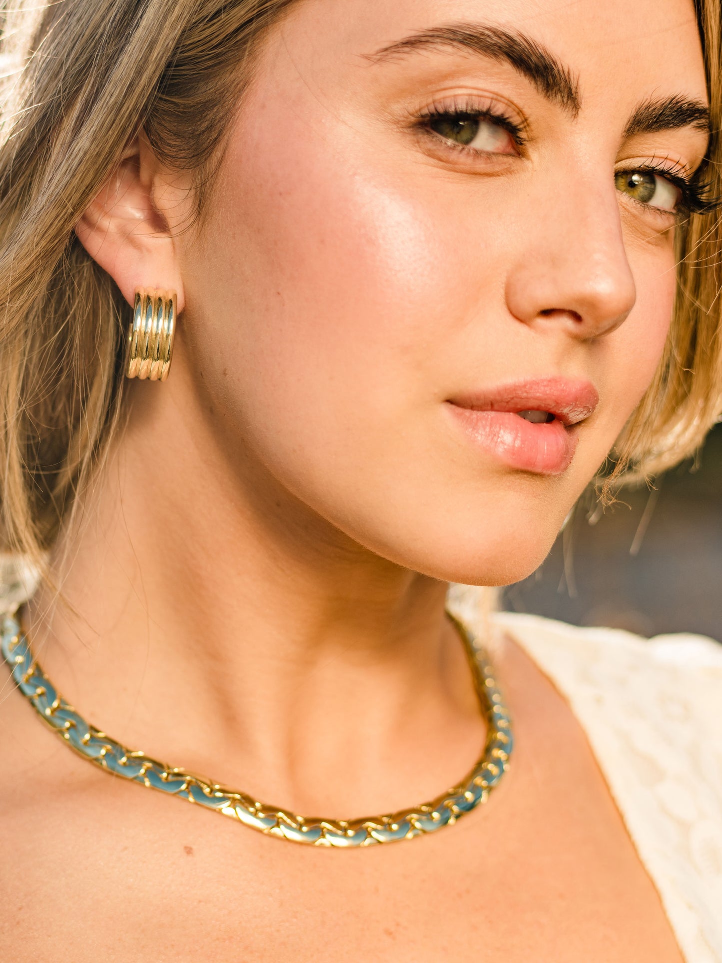 Eden Statement Chain Necklace | Gold | Campaign Image | Uncommon James