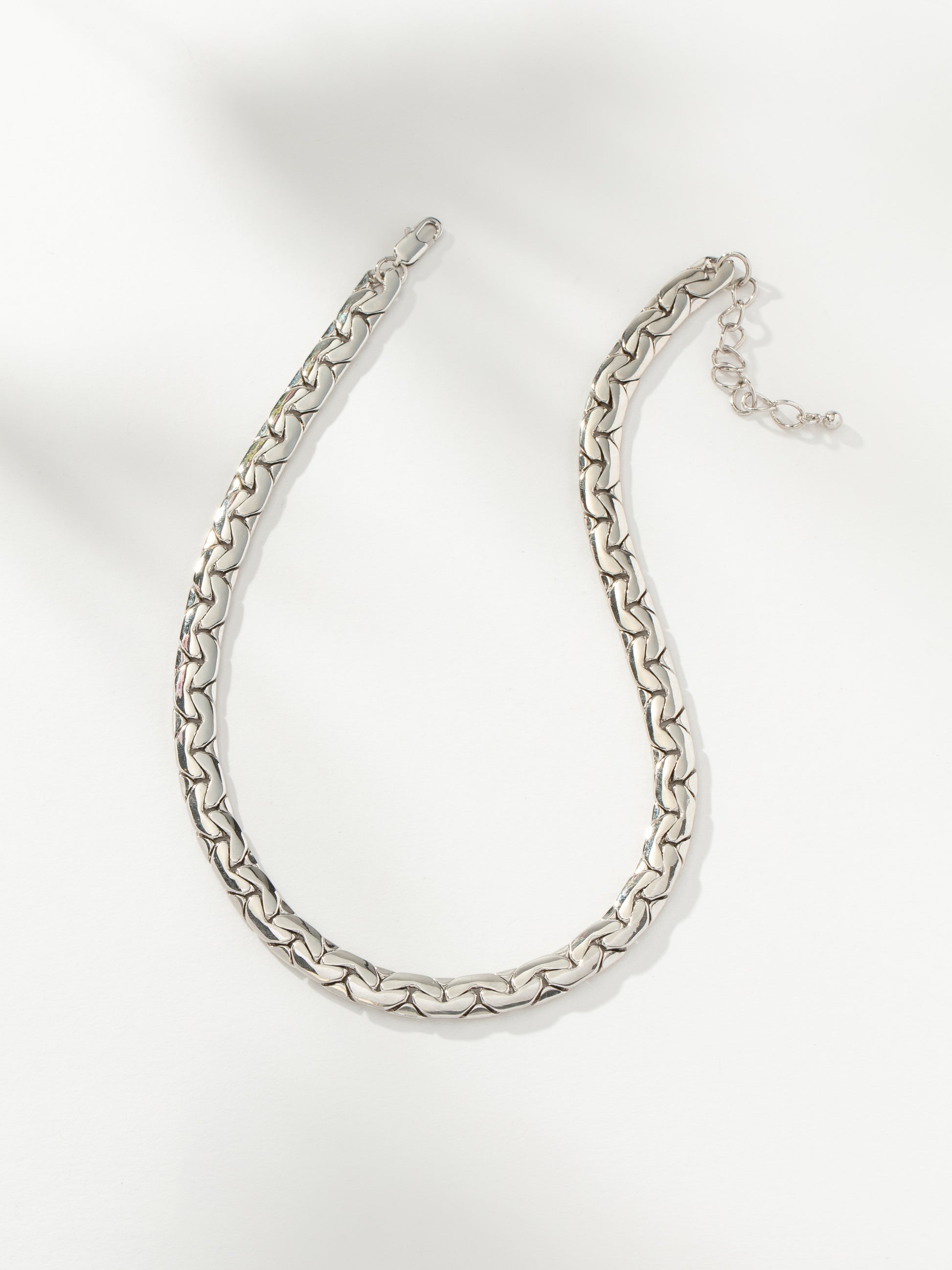 Eden Statement Chain Necklace | Silver | Product Image | Uncommon James