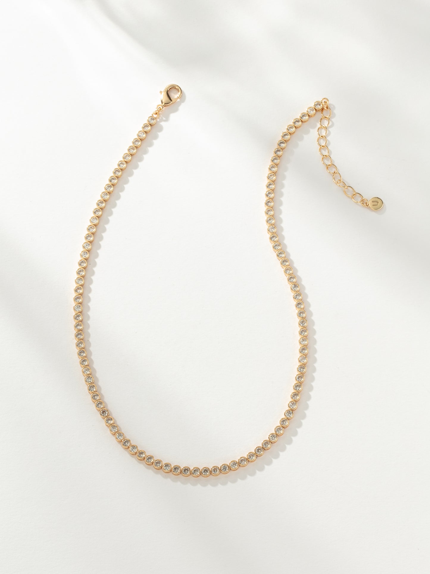 Fairy Bezel Tennis Necklace | Gold | Product Image | Uncommon James