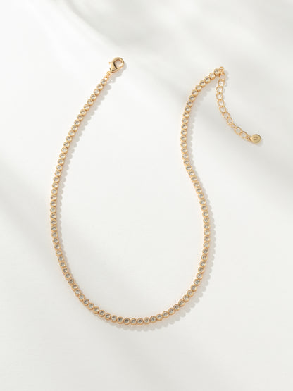 ["Rich Tennis Necklace Stack ", " Product Image ", " Uncommon James"]