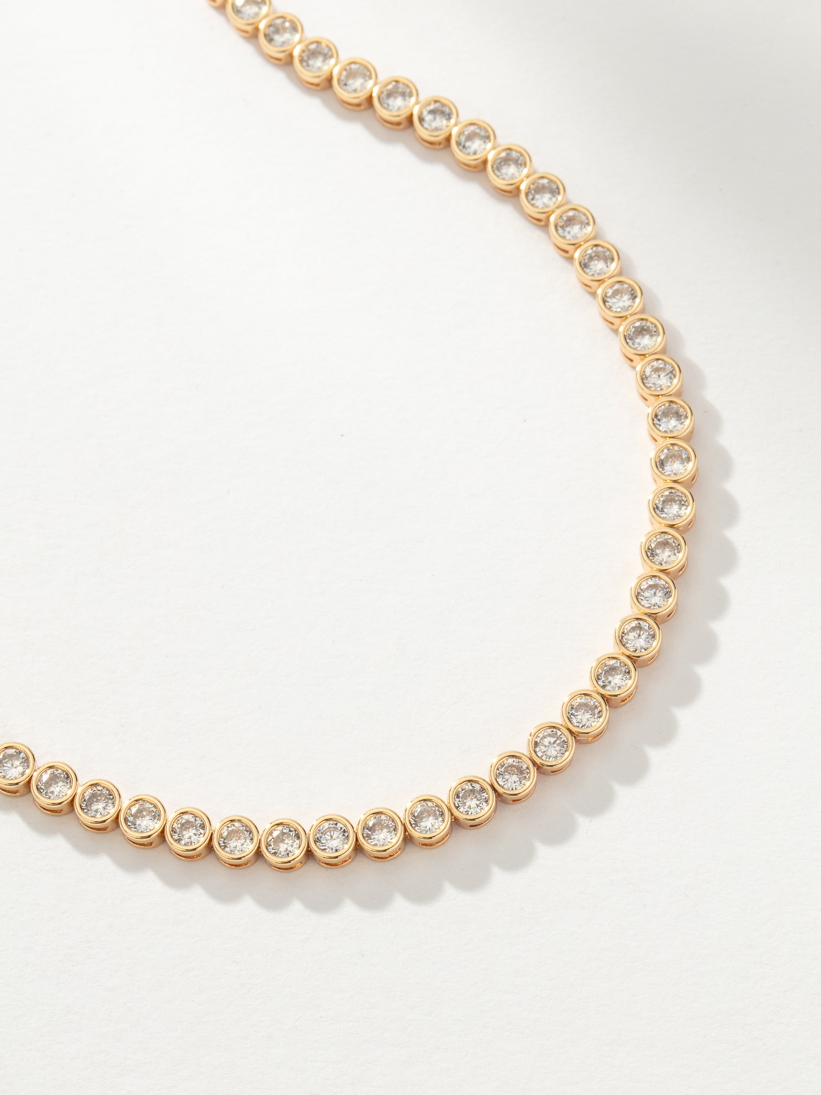 Fairy Bezel Tennis Necklace in Gold | Gold Necklace | Uncommon James