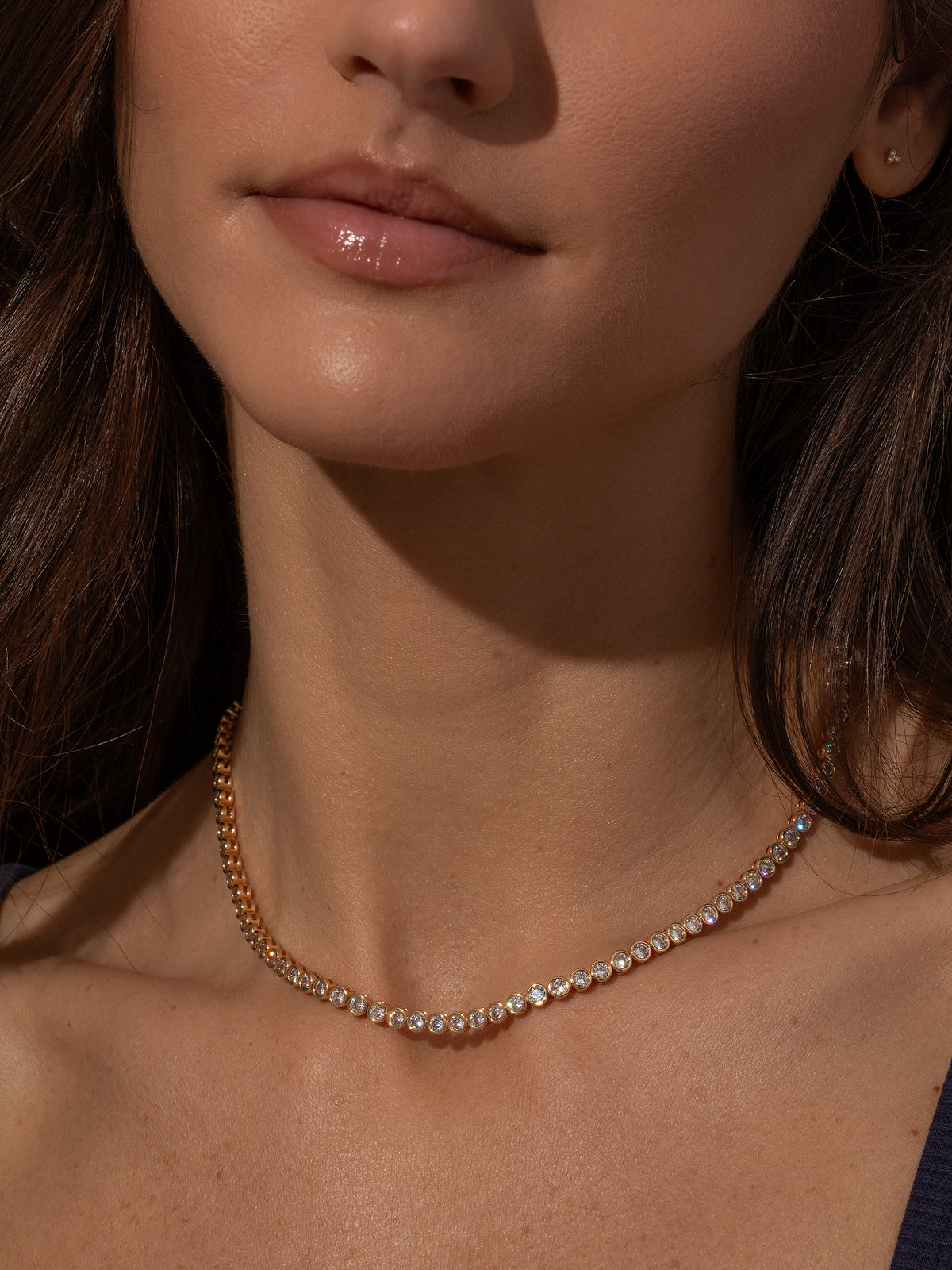 Necklace female gentle fairy temperament premium sense collarbone chain ins does Tiny, Magical Hidden Fairy Pendant Necklace on a Sparkling  main image 2
