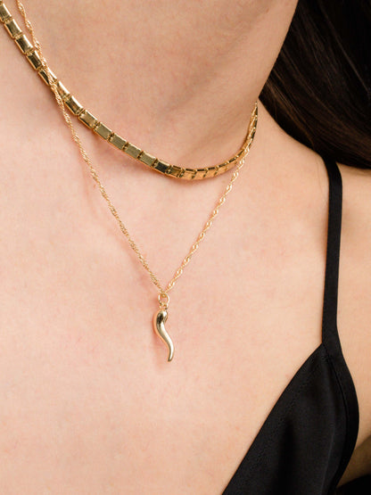 ["Italian Horn Necklace"]