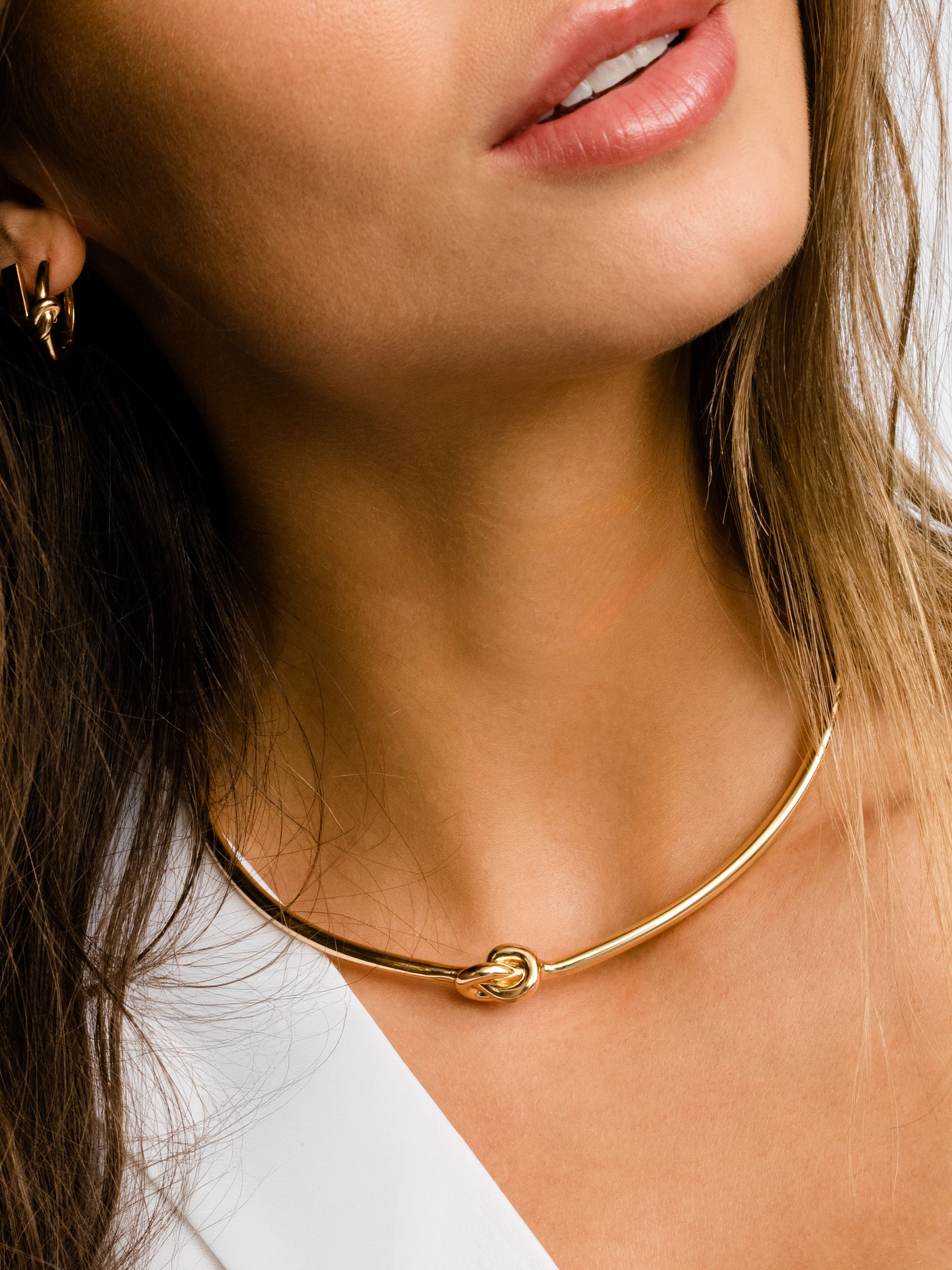 Forever Knot Collar Necklace in Gold | Gold Necklace | Uncommon James