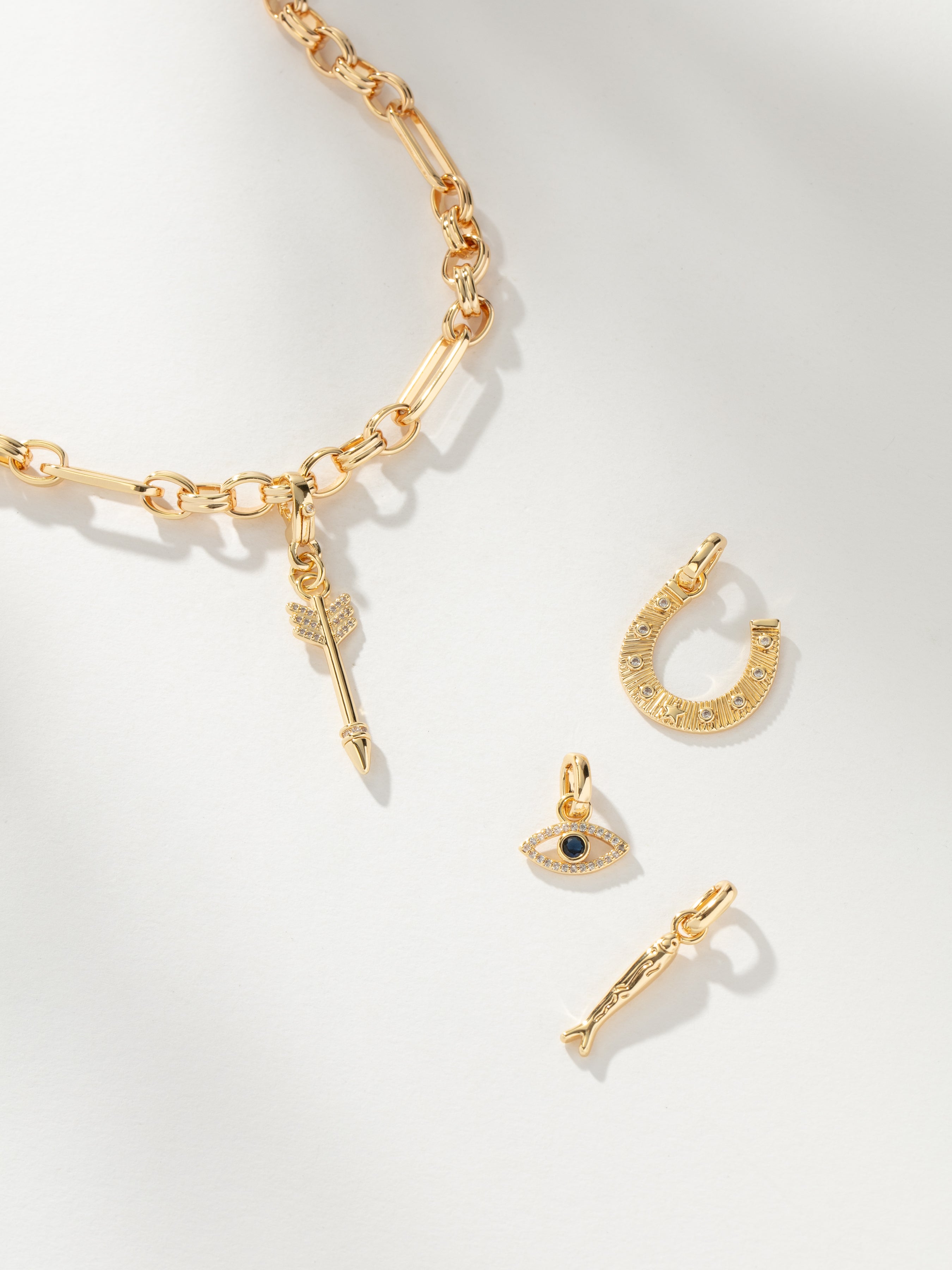 Gold Linked Charm Collector Necklace | Charm Necklace | Uncommon James