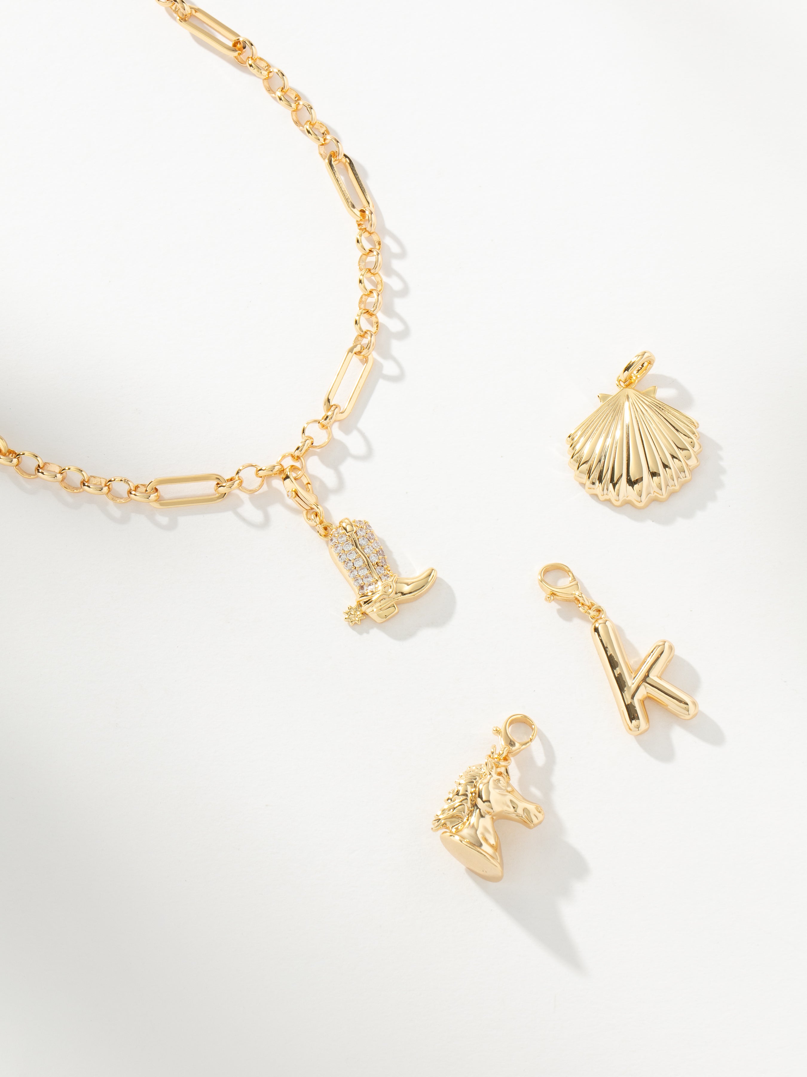 Gold Loop Charm Collector Necklace | Charm Jewelry | Uncommon James