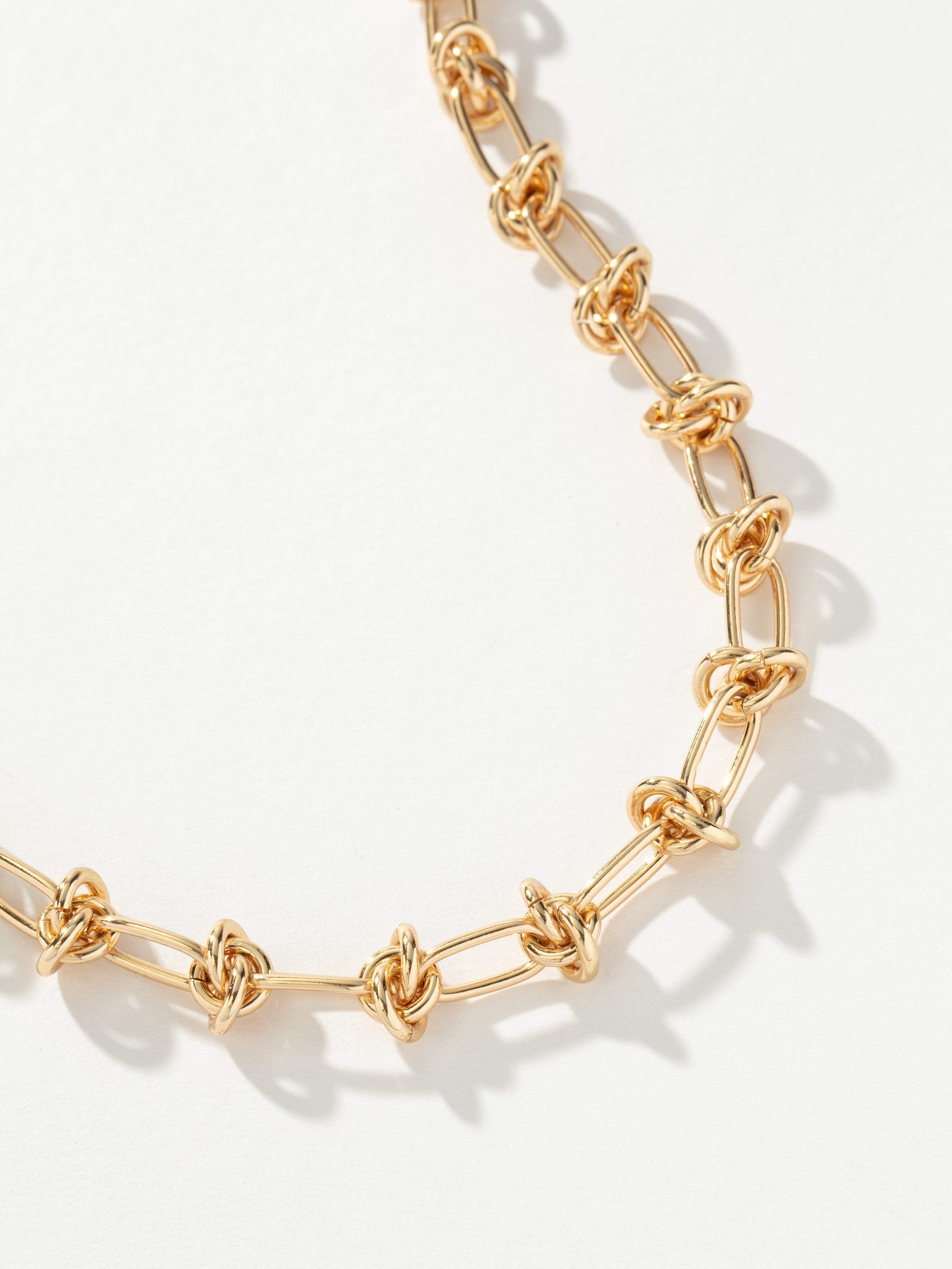 Marina Knotted Chain Necklace in Gold | Chain Jewelry | Uncommon James