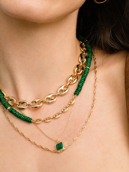 ["Puffed Mariner Chain Necklace"]