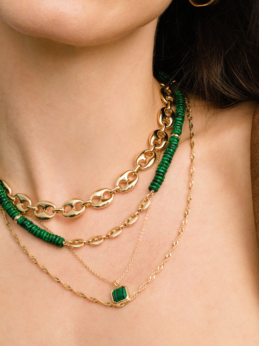 Puffed Mariner Chain Necklace