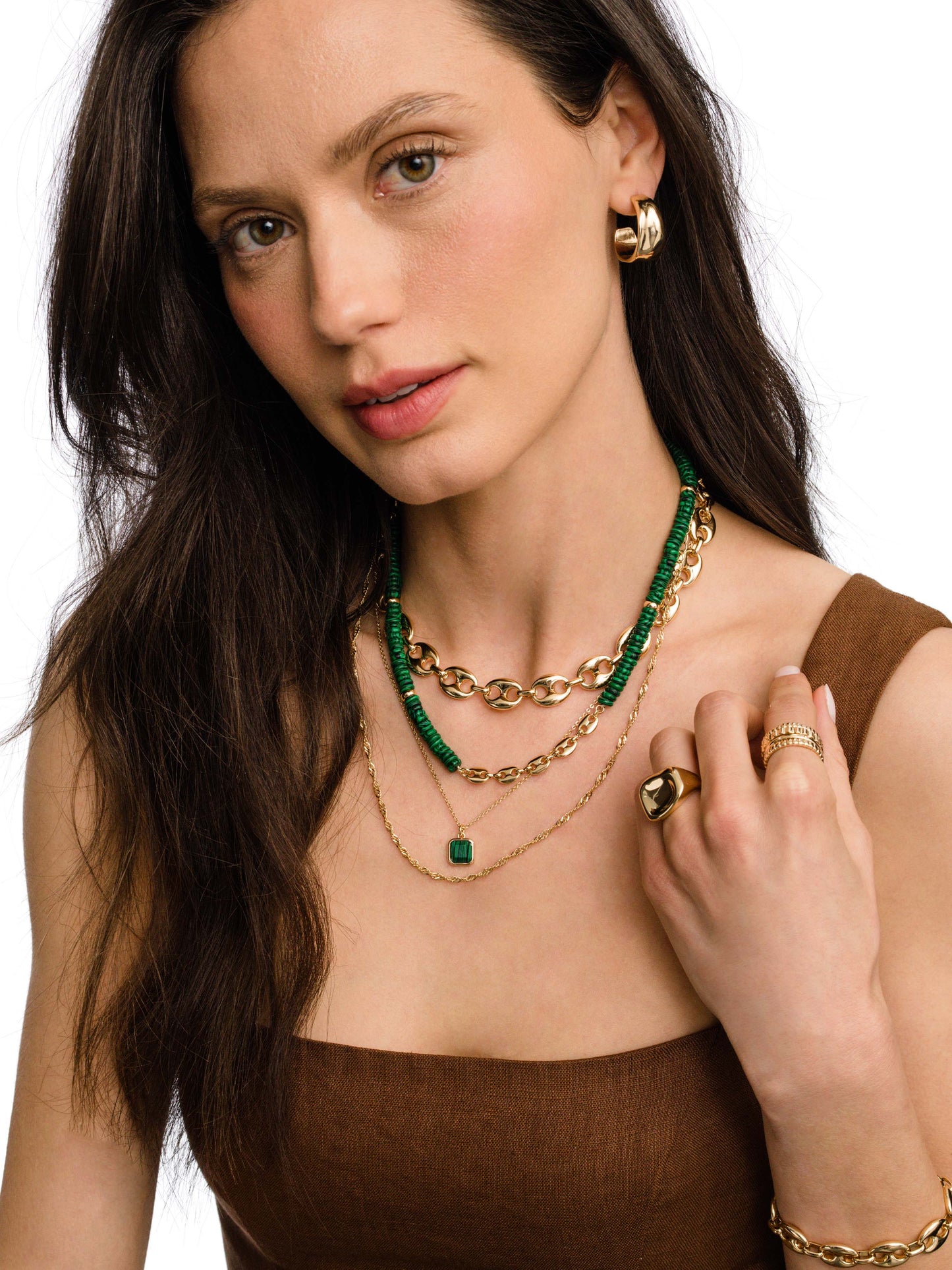 Puffed Mariner Chain Necklace