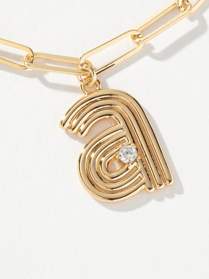 Muse Initial Layered Necklace | Gold A | Product Image | Uncommon James